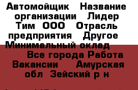 Автомойщик › Название организации ­ Лидер Тим, ООО › Отрасль предприятия ­ Другое › Минимальный оклад ­ 19 000 - Все города Работа » Вакансии   . Амурская обл.,Зейский р-н